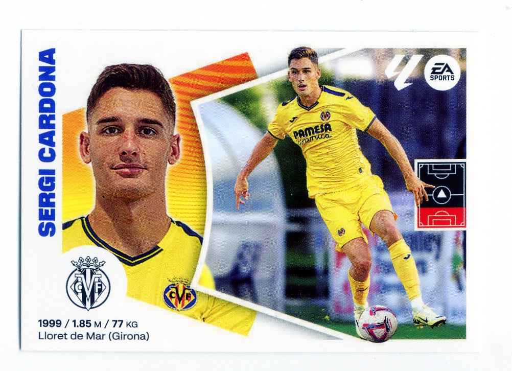 Villarreal - ÚLTIMOS FICHAJES - #13 - Sergi Cardona - 2024/2025 - Panini Liga Este - 2ª Edición - World Trading Cards - Tarjeta Fútbol - Cromo RAW