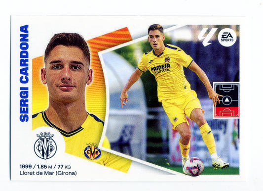 Villarreal - LATEST SIGNINGS - #13 - Sergi Cardona - 2024/2025 - Panini Liga Este - 2nd Edition - World Trading Cards - Football Card - RAW Sticker