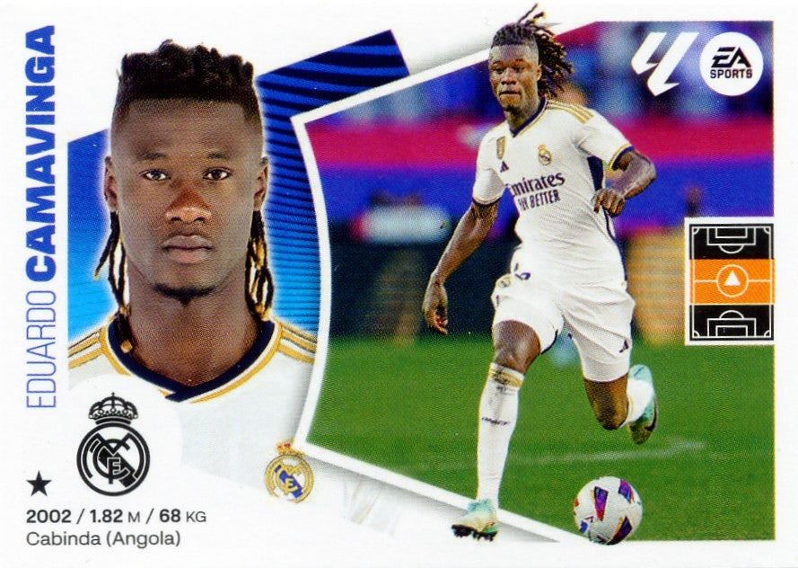Real Madrid - #12 - CAMAVINGA - Panini Liga Este 2024/2025 - 1st Edition - World Trading Cards - Football Card - RAW Sticker