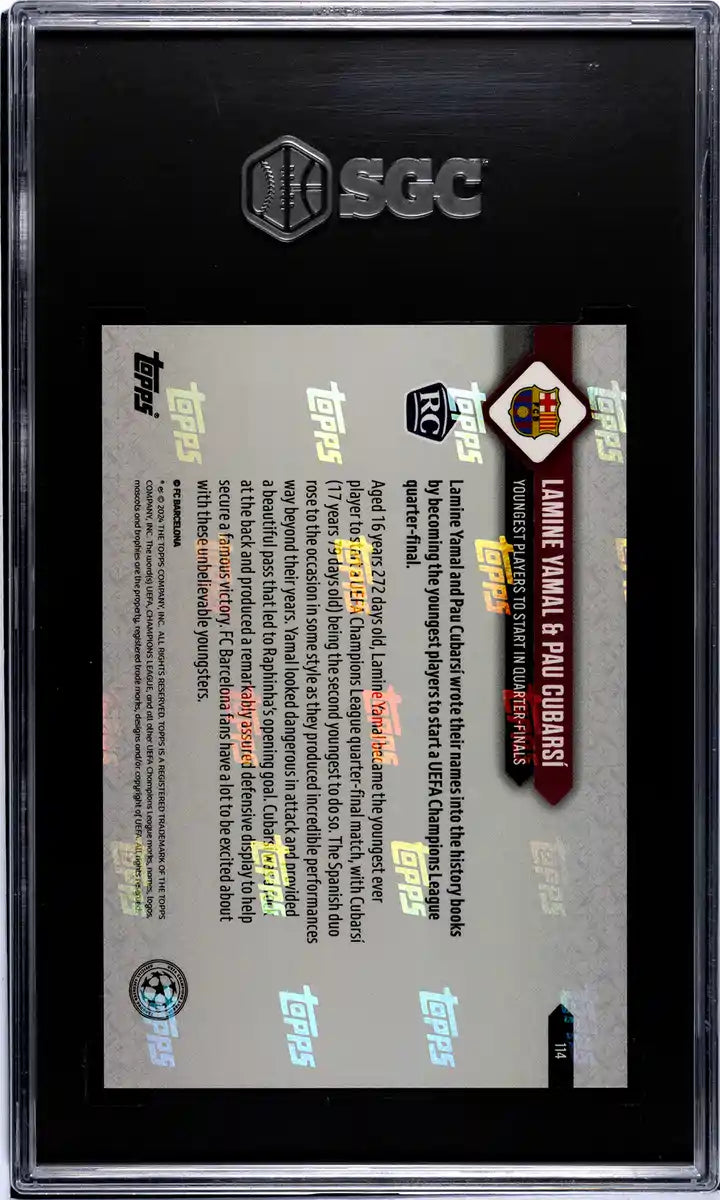 Lionel Messi - 2024 - Topps Now MLS - #70 - Inter Miami - SGC 10 - Blue - Numbered 19/49 - World Trading Cards - Soccer Card - Chrome Graded