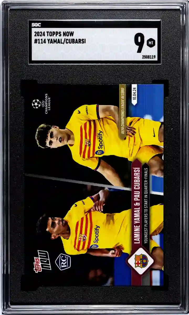 Lionel Messi - 2024 - Topps Now MLS - #70 - Inter Miami - SGC 10 - Blue - Numbered 19/49 - World Trading Cards - Soccer Card - Chrome Graded