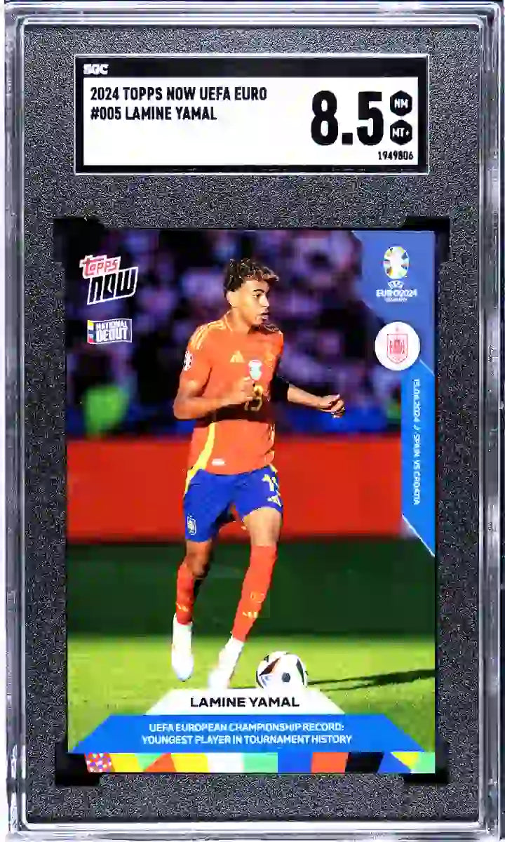 Lionel Messi - 2024 - Topps Now MLS - #70 - Inter Miami - SGC 10 - Blue - Numbered 19/49 - World Trading Cards - Soccer Card - Chrome Graded