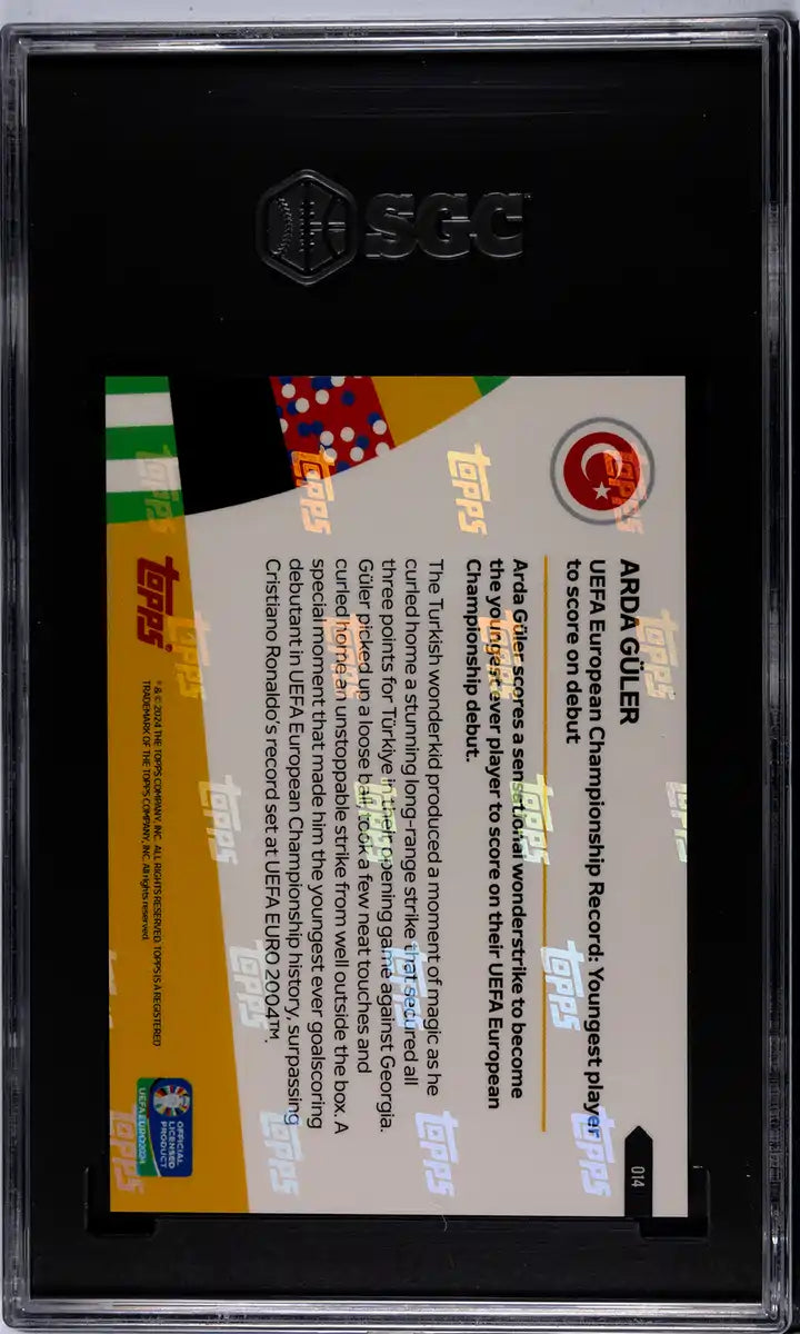 Lionel Messi - 2024 - Topps Now MLS - #70 - Inter Miami - SGC 10 - Blue - Numbered 19/49 - World Trading Cards - Soccer Card - Chrome Graded