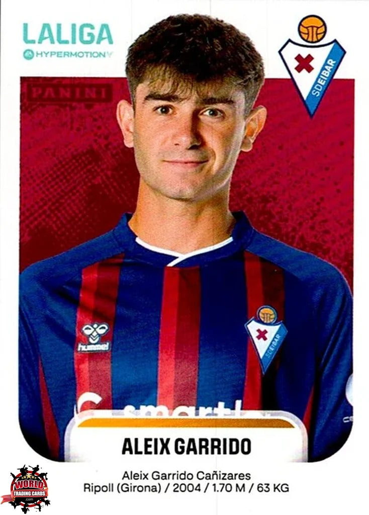 Cromo Trading Card Fútbol-Aleix Garrido-SD Eibar-Panini La Liga HypermotionV 2025-2026-202B-Basico