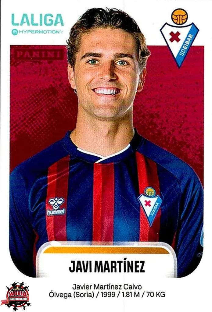 Cromo Trading Card Fútbol-Javi Martínez-SD Eibar-Panini La Liga HypermotionV 2025-2026-203-Basico