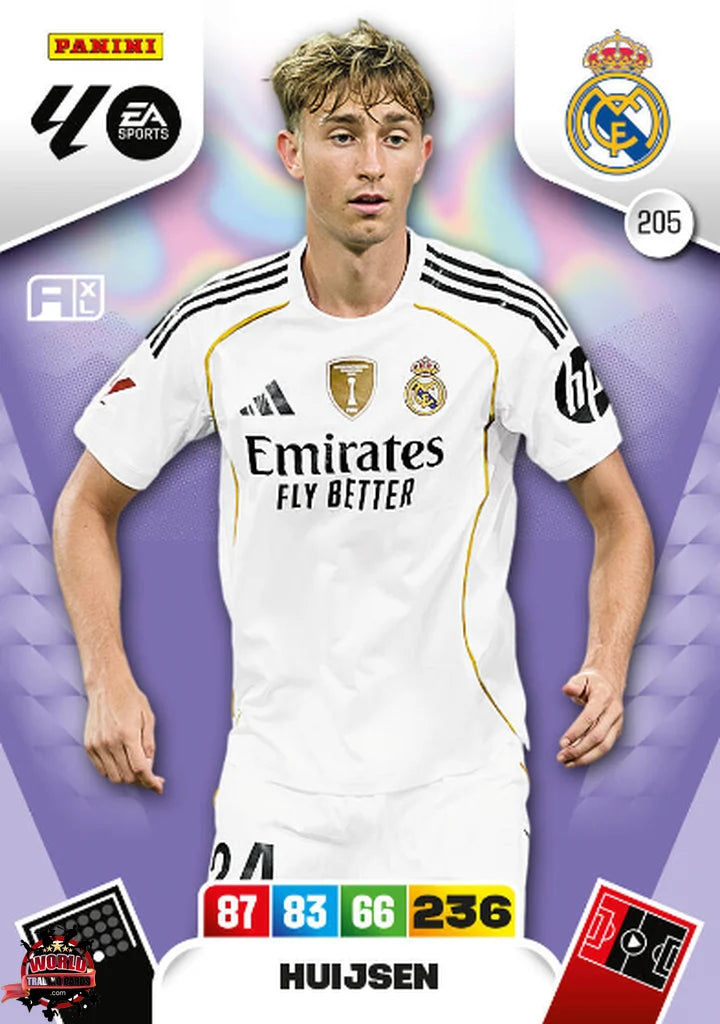 #205 | Adrenalyn XL | La Liga | 2025-2026 | Huijsen | Real Madrid | Basico