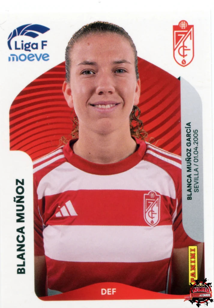 Cromo Trading Card Fútbol-Blanca Muñoz-Granada CF-Panini Liga F Moeve 2025-2026-206-Basico