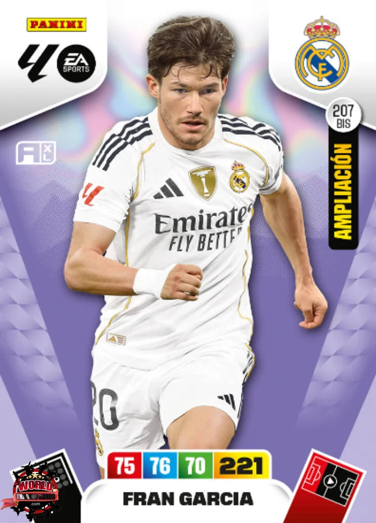 #207 Bis | Adrenalyn XL | La Liga | 2025-2026 | Fran García  | Real Madrid | Ampliacion