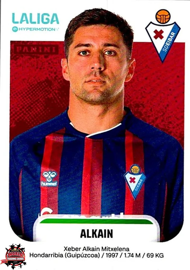 Cromo Trading Card Fútbol-Alkain-SD Eibar-Panini La Liga HypermotionV 2025-2026-208A-Basico
