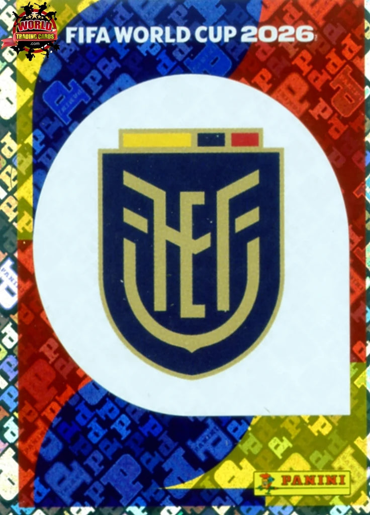 #ECU001 | Panini | Fifa World Cup Stickers | 2026 | Emblem | Ecuador | Foil - International version