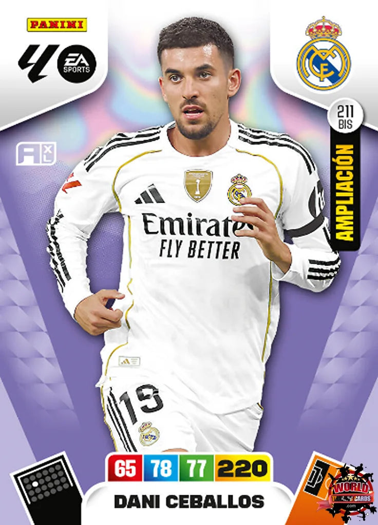 #211 Bis | Panini | Adrenalyn XL | La Liga | 2025-2026 | Dani Ceballos | Real Madrid | Extension