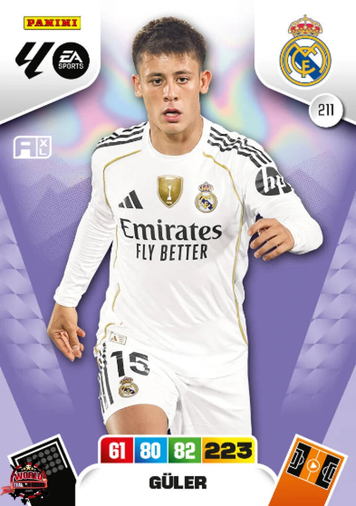 #211 | Adrenalyn XL | La Liga | 2025-2026 | Güller | Real Madrid | Basico