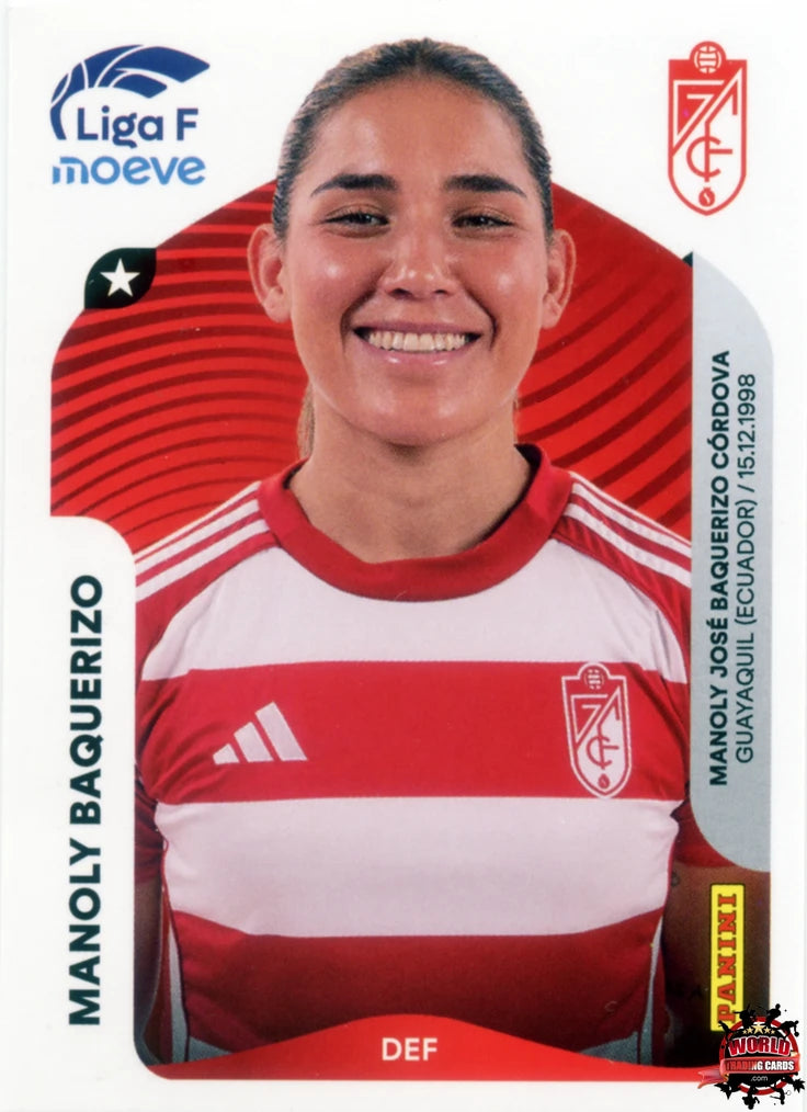 Cromo Trading Card Fútbol-Manoly Baquerizo-Granada CF-Panini Liga F Moeve 2025-2026-211-Basico