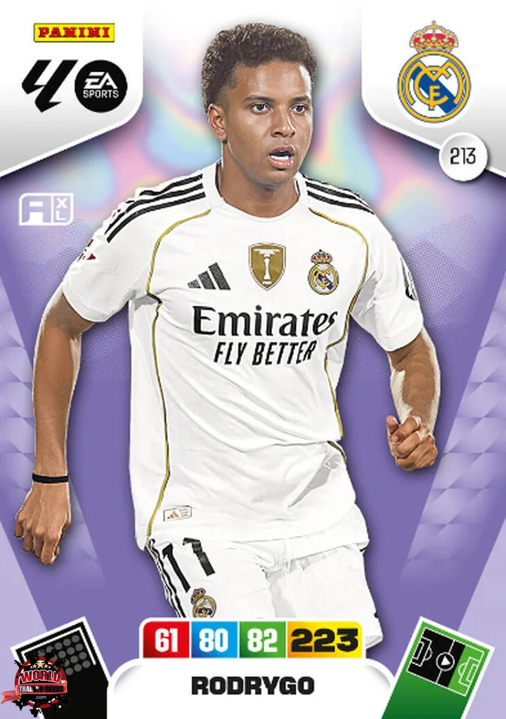 #213 | Adrenalyn XL | La Liga | 2025-2026 | Rodrygo | Real Madrid | Basico