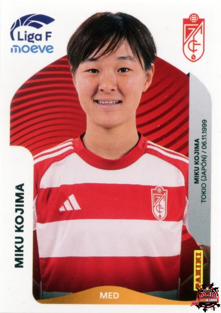 Cromo Trading Card Fútbol-Miku Kojima-Granada CF-Panini Liga F Moeve 2025-2026-213-Basico