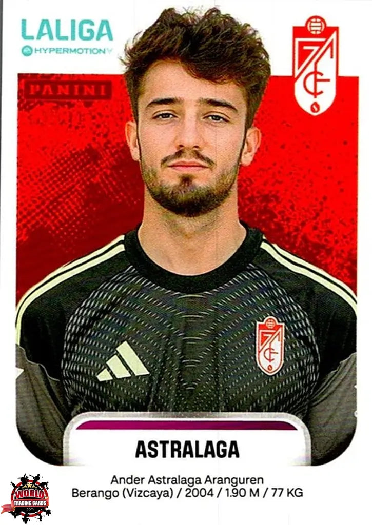 Cromo Trading Card Fútbol-Astralaga-Granada CF-Panini La Liga HypermotionV 2025-2026-214-Basico