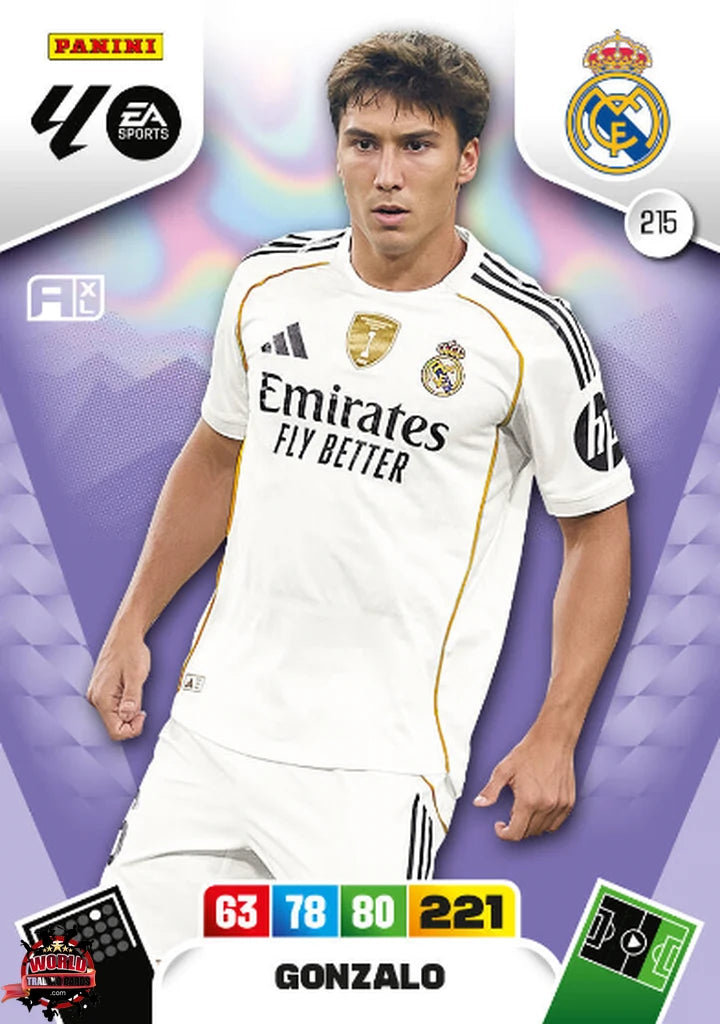 #215 | Adrenalyn XL | La Liga | 2025-2026 | Gonzalo | Real Madrid | Basico