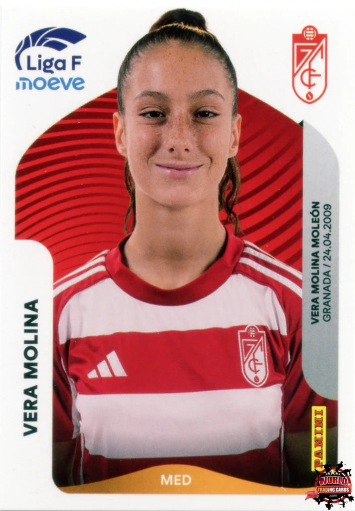 Cromo Trading Card Fútbol-Vera Molina-Granada CF-Panini Liga F Moeve 2025-2026-216-Basico