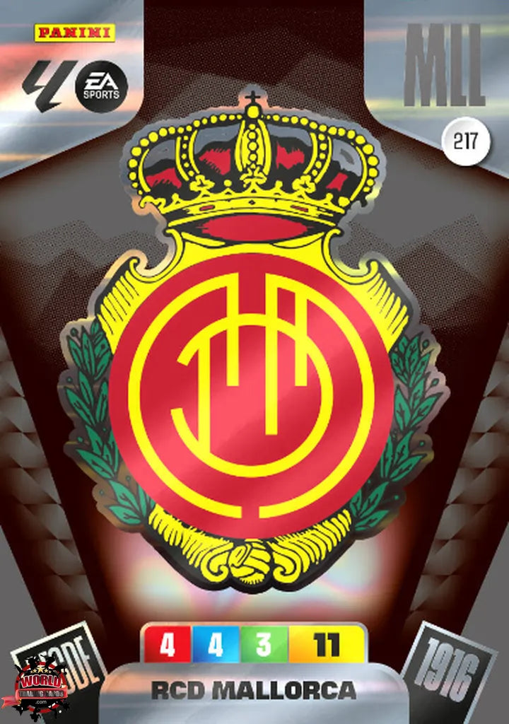 #217 | Adrenalyn XL | La Liga | 2025-2026 | Escudo | RCD Mallorca | Basico