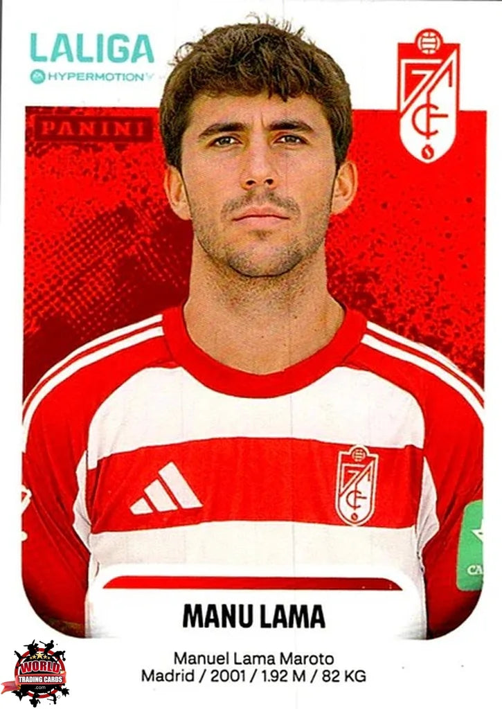Cromo Trading Card Fútbol-Manu Lama-Granada CF-Panini La Liga HypermotionV 2025-2026-217-Basico
