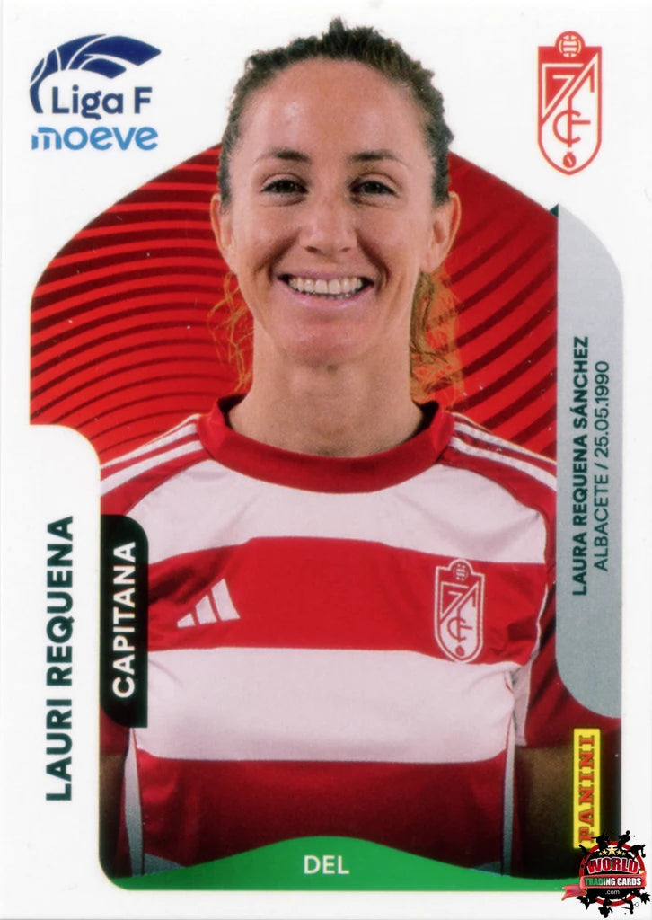 Cromo Trading Card Fútbol-Lauri Requena-Granada CF-Panini Liga F Moeve 2025-2026-218-Basico