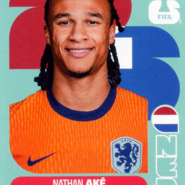 2026WCオランダ代表ナタン・アケ Soccer Trading Card-Nathan Aké-Netherlands-Panini Fifa World Cup