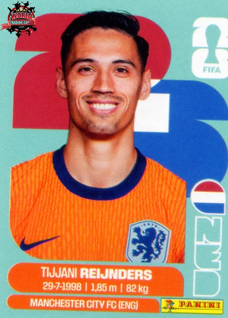 #NED010 | Panini | Fifa World Cup Stickers | 2026 | Tijjani Reijnders | Netherlands | Base - International version