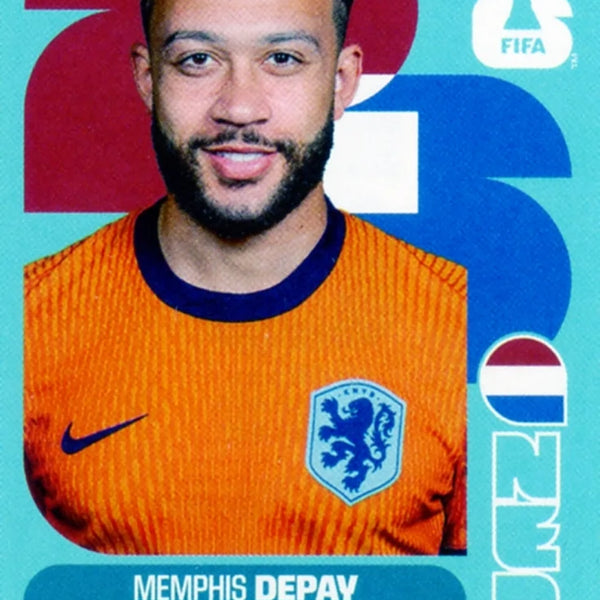 Chrome Trading Card Football-Memphis Depay-Netherlands-Panini Fifa