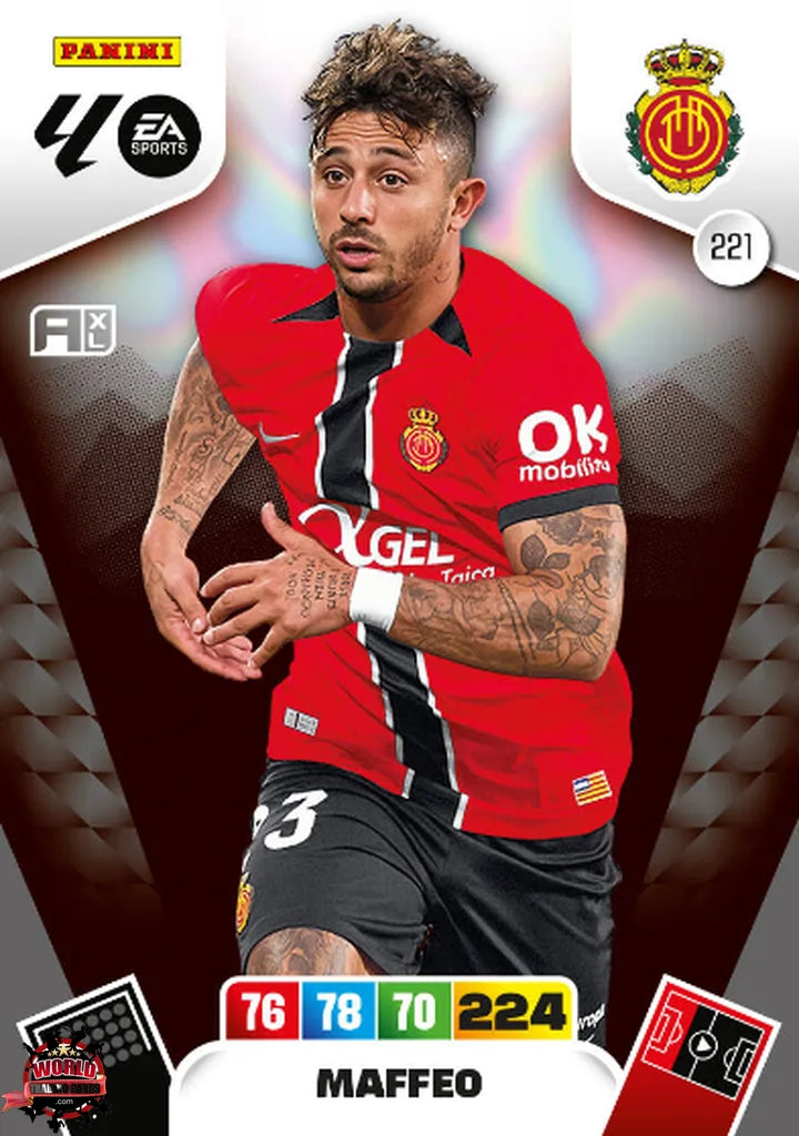 #221 | Adrenalyn XL | La Liga | 2025-2026 | Maffeo | RCD Mallorca | Basico