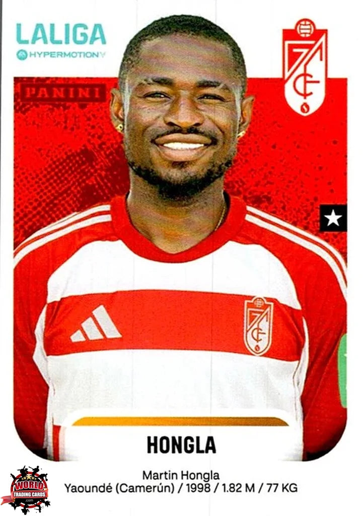 Cromo Trading Card Fútbol-Hongla-Granada CF-Panini La Liga HypermotionV 2025-2026-221-Basico