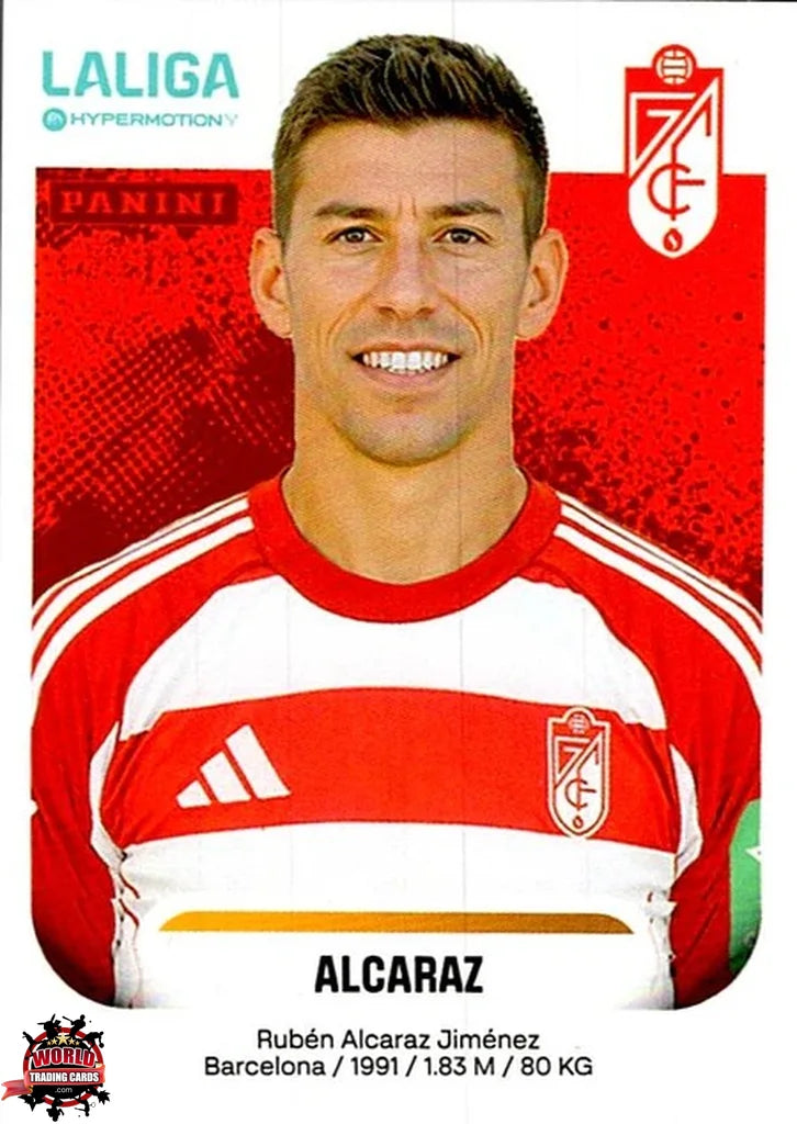 Cromo Trading Card Fútbol-Alcaraz  -Granada CF-Panini La Liga HypermotionV 2025-2026-222-Basico
