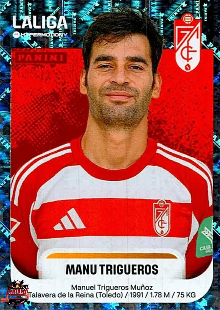Cromo Trading Card Fútbol-Manu Trigueros-Granada CF-Panini La Liga HypermotionV 2025-2026-223A-Brillante