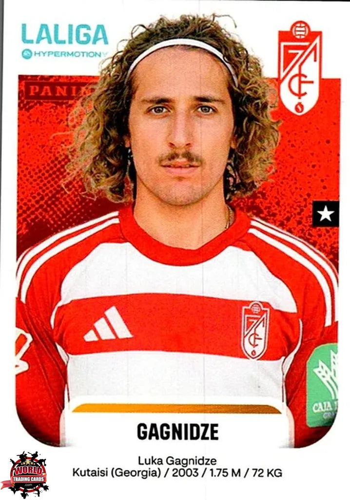 Cromo Trading Card Fútbol-Gagnidze-Granada CF-Panini La Liga HypermotionV 2025-2026-223B-Basico