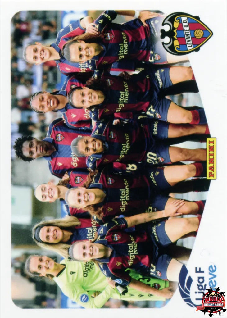 Cromo Trading Card Fútbol-Formación Levante UD-Levante UD-Panini Liga F Moeve 2025-2026-223-Basico