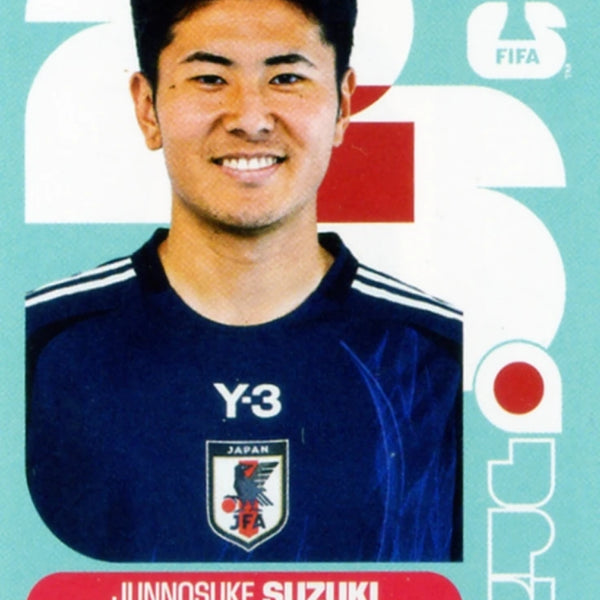 Soccer Trading Card-Junnosuke Suzuki-Japan-Panini Fifa World Cup