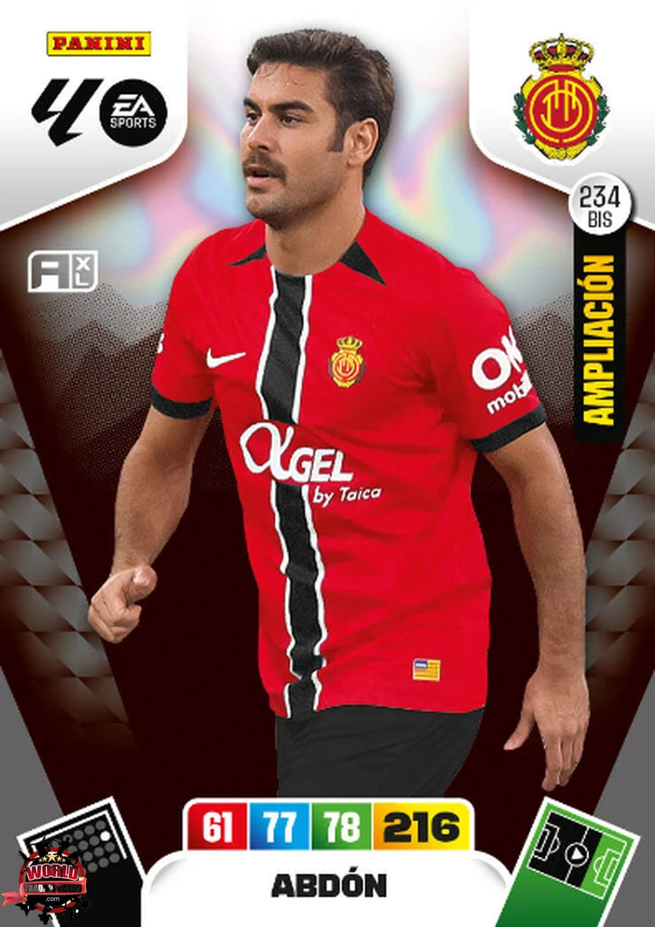 Abdon - RCD Mallorca - Panini Adrenalyn XL - 2025-2026 - 234Bis - Basico Ampliación SPO