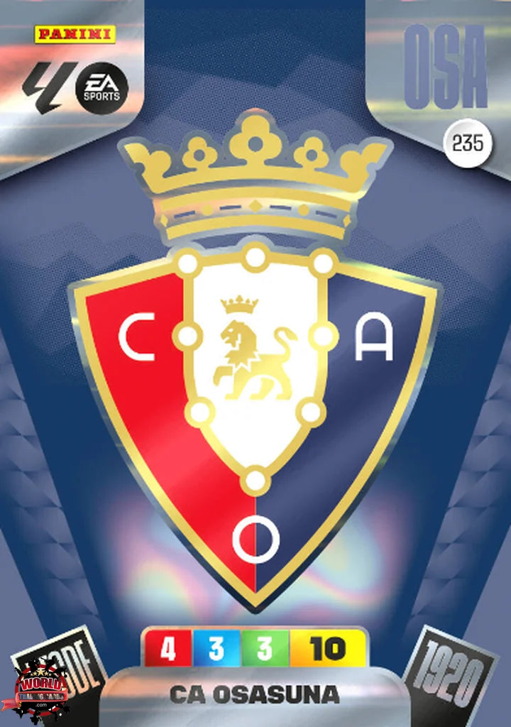 #235 | Adrenalyn XL | La Liga | 2025-2026 | Escudo | CA Osasuna | Basico