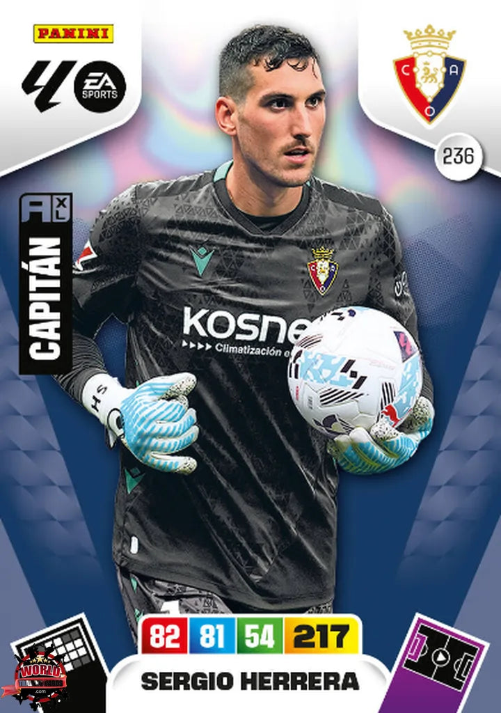 #236 | Adrenalyn XL | La Liga | 2025-2026 | Sergio Herrera | CA Osasuna | Basico