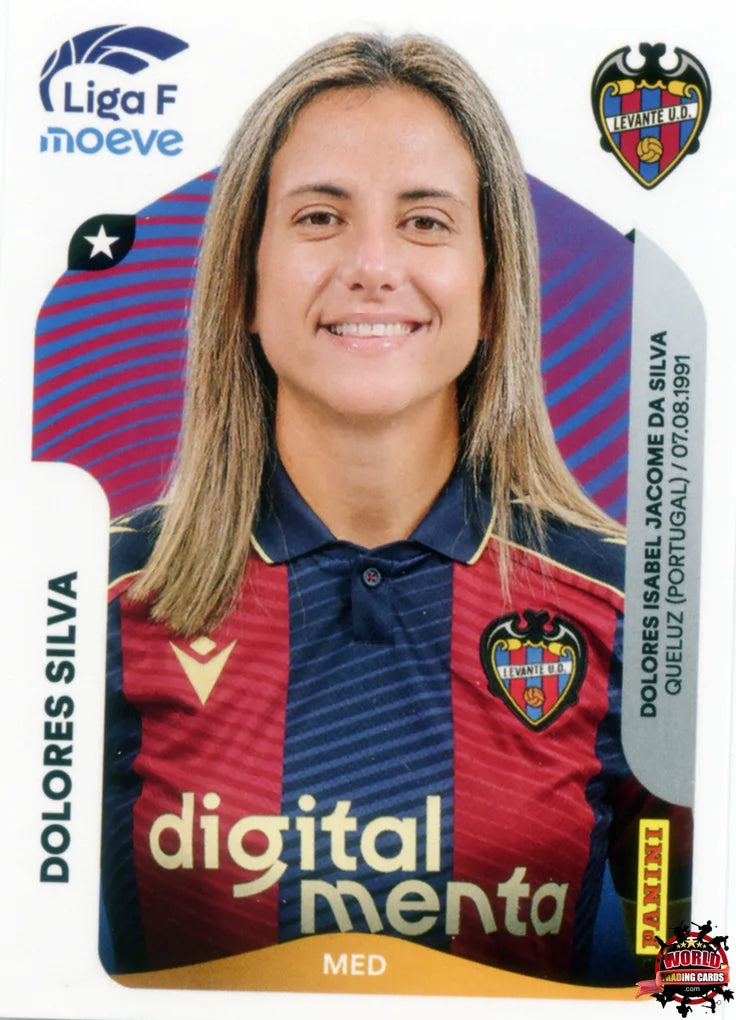 Cromo Trading Card Fútbol-Dolores Silva-Levante UD-Panini Liga F Moeve 2025-2026-236-Basico