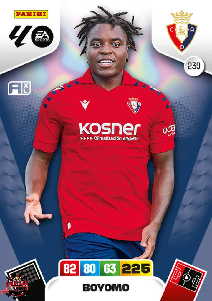 #239 | Adrenalyn XL | La Liga | 2025-2026 | Boyomo | CA Osasuna | Basico
