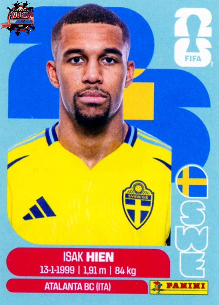#SWE003 | Panini | Fifa World Cup Stickers | 2026 | Isak Hien | Sweden | Base - International version