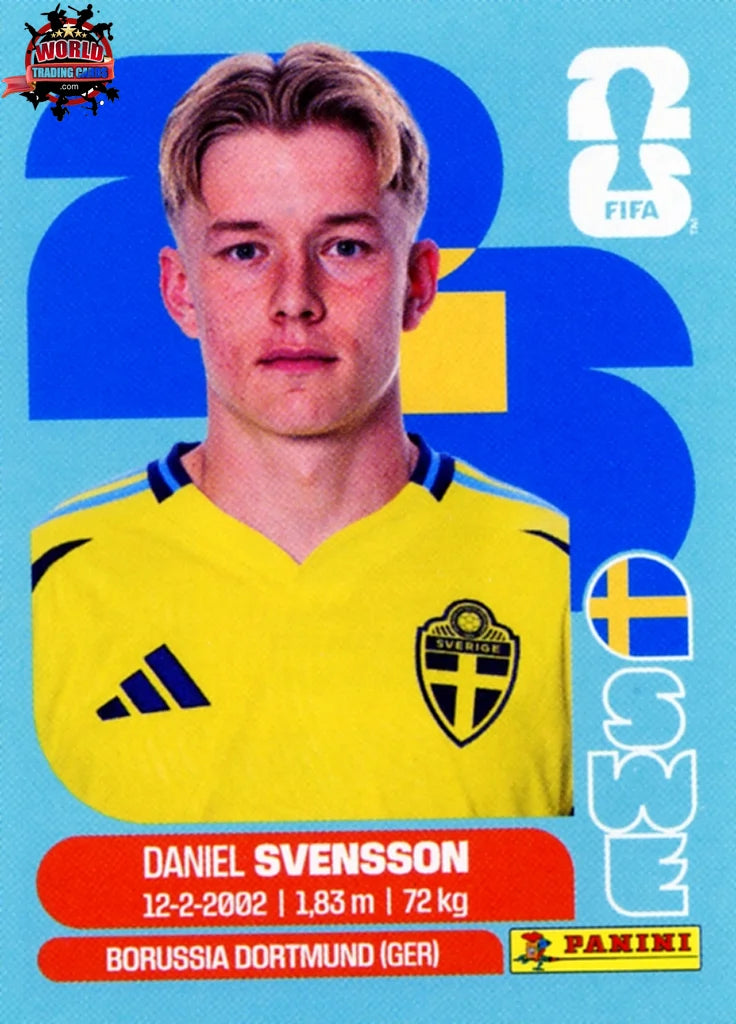 #SWE014 | Panini | Fifa World Cup Stickers | 2026 | Daniel Svensson | Sweden | Base - International version