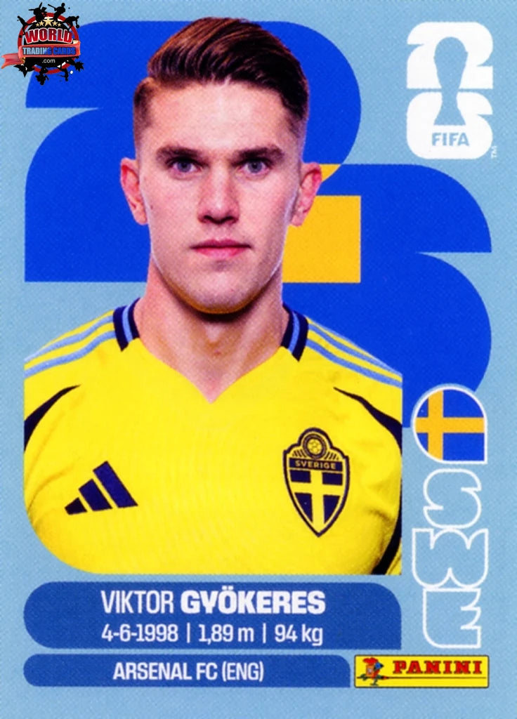 #SWE020 | Panini | Fifa World Cup Stickers | 2026 | Viktor Gyökeres | Sweden | Base - International version