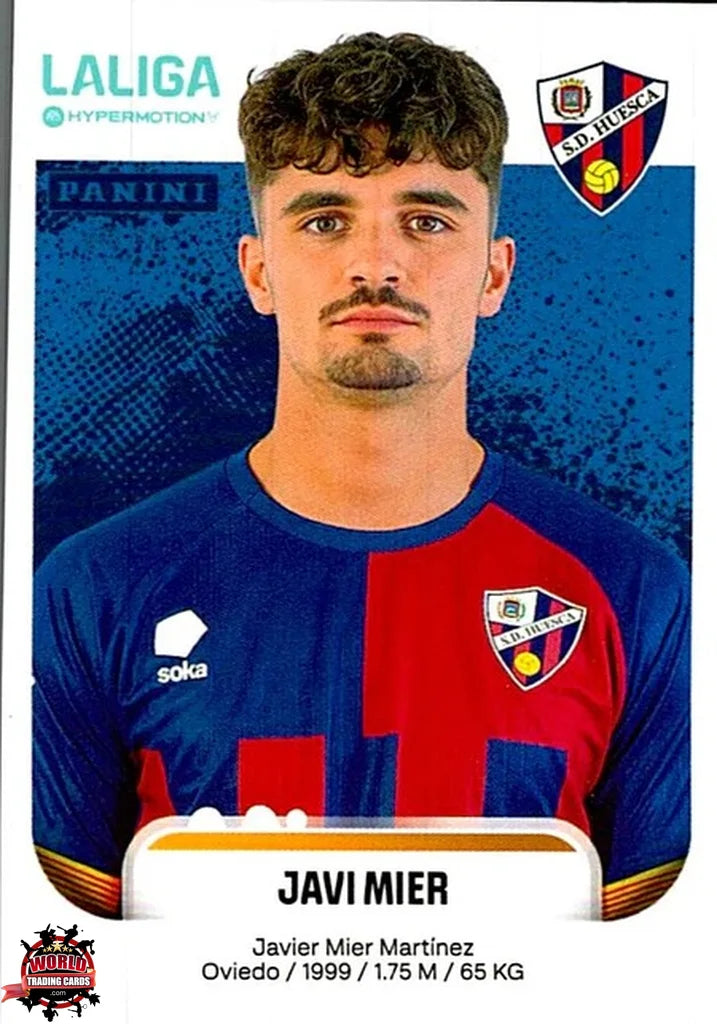 Cromo Trading Card Fútbol-Javi Mier-SD Huesca-Panini La Liga HypermotionV 2025-2026-241A-Basico