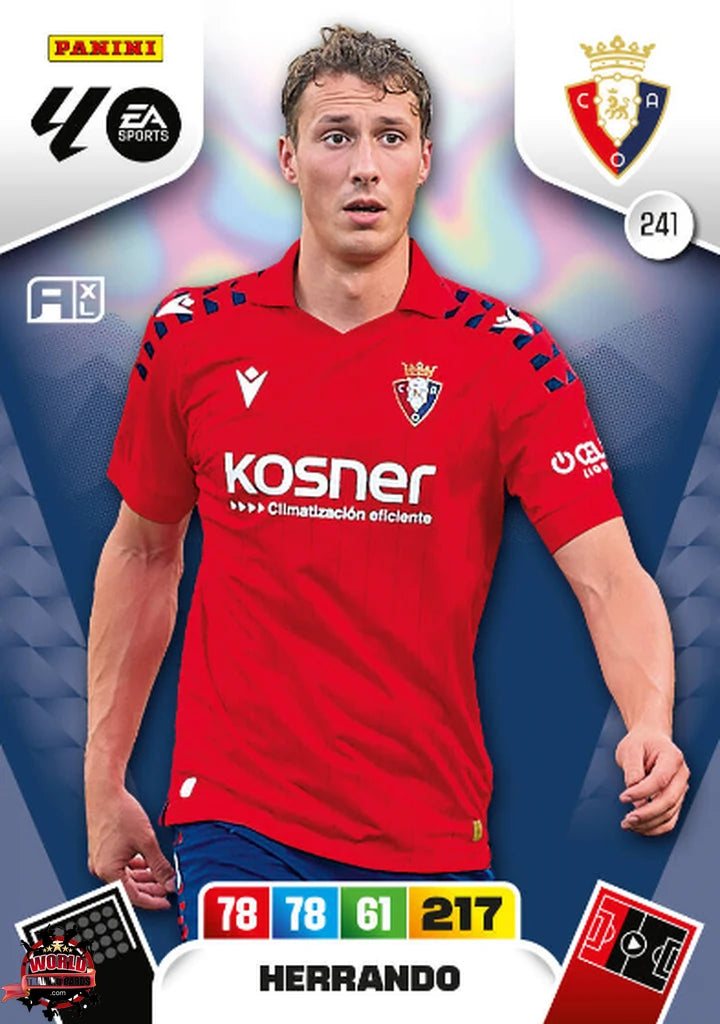 #241 | Adrenalyn XL | La Liga | 2025-2026 | Herrando | CA Osasuna | Basico