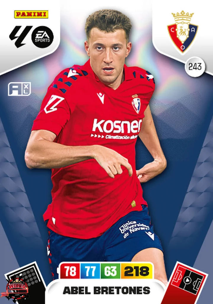Abel Bretones - CA Osasuna - Panini Adrenalyn XL - 2025-2026 - 243 - Basico