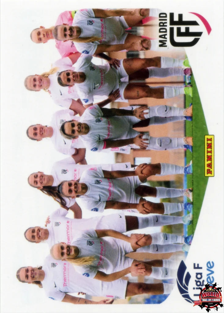Cromo Trading Card Fútbol-Formación Madrid CFF-Madrid CFF-Panini Liga F Moeve 2025-2026-243-Basico