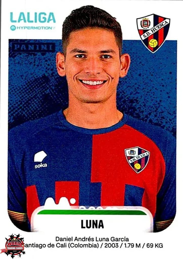 Cromo Trading Card Fútbol-Luna-SD Huesca-Panini La Liga HypermotionV 2025-2026-244-Basico