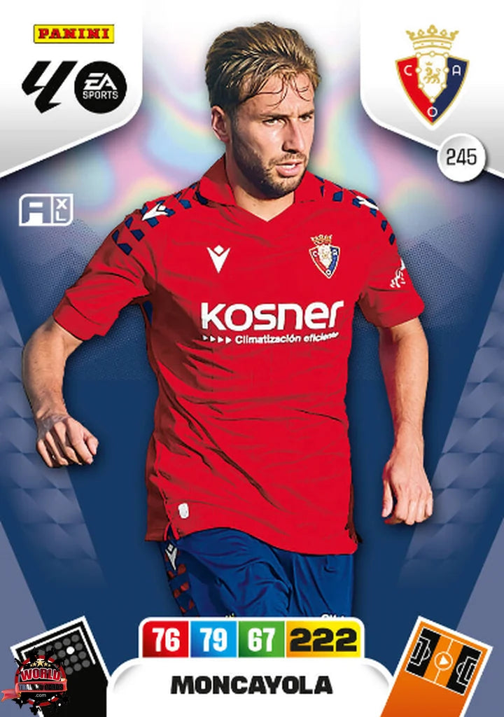 #245 | Adrenalyn XL | La Liga | 2025-2026 | Moncayola | CA Osasuna | Basico