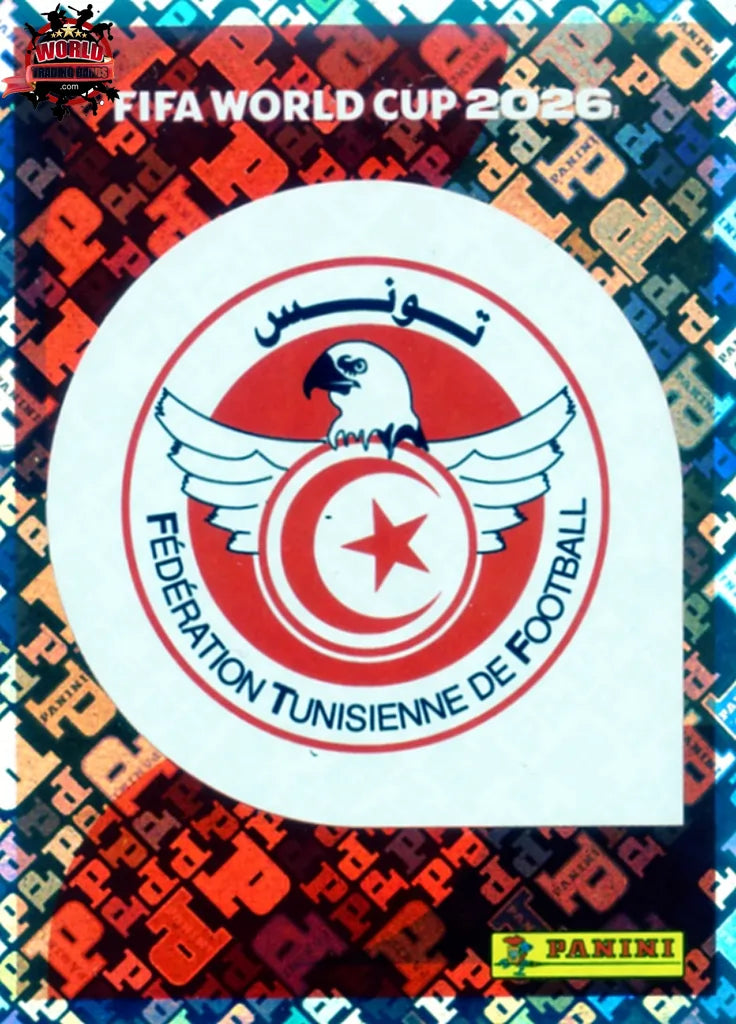 #TUN001 | Panini | Fifa World Cup Stickers | 2026 | Emblem | Tunisia | Foil - International version